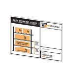 SAFE WORK LOAD SIGN WITH CLIPS