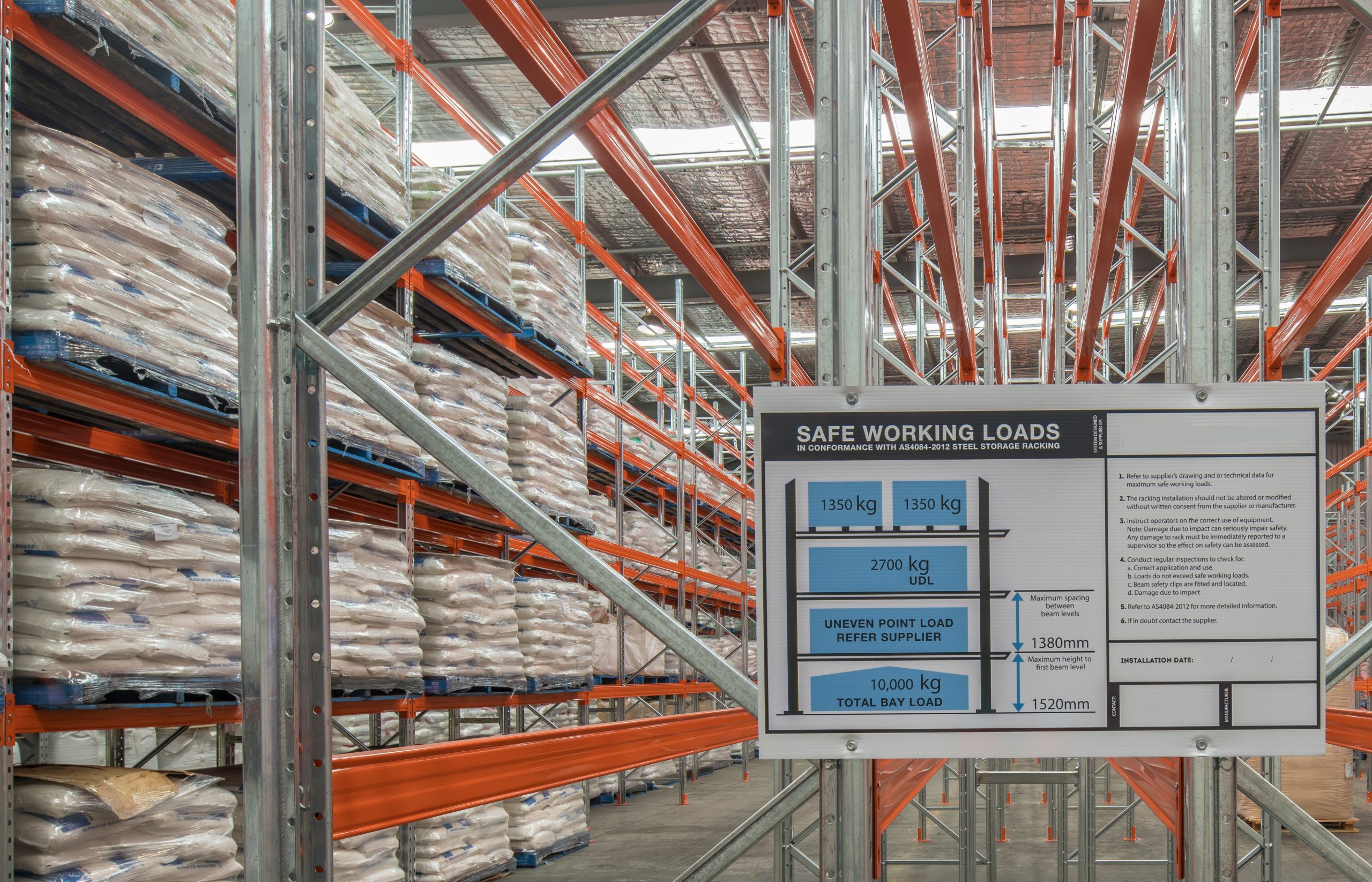 Australian standard for pallet racking