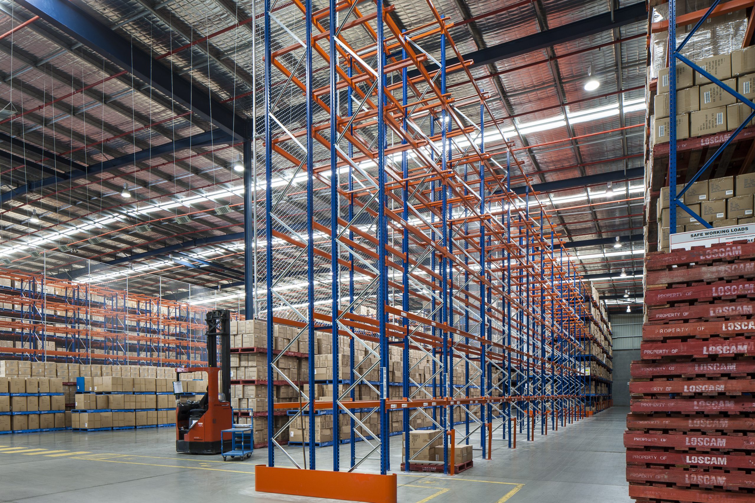 Frame height and depth, pallet racking dimensions