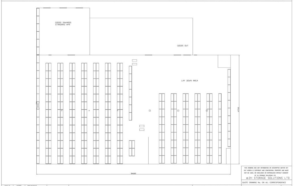 Pallet Racking CAD Drawing