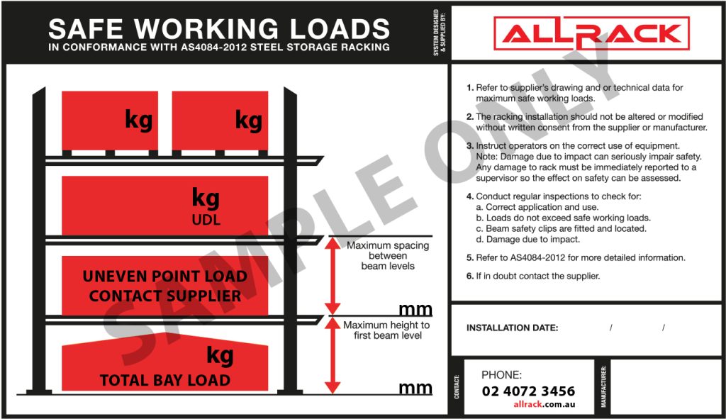 Pallet Rack Weight Capacity Explained Pallet Racking Sydney